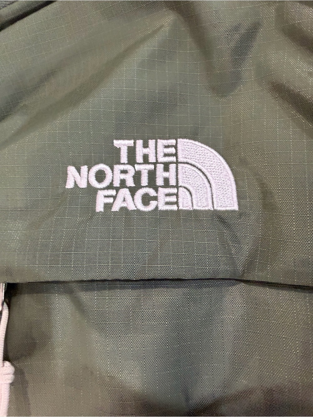 The North Face Borealis Olive Green Men's Backpack with Bungee Front - Picture 9 of 11